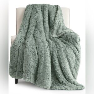 Bedsure GentleSoft 50x60 Fluffy Sage Green Throw Blanket
